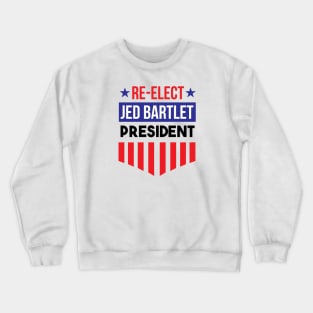 Re-Elect Jed Bartlet For America - Shield and Stars Crewneck Sweatshirt